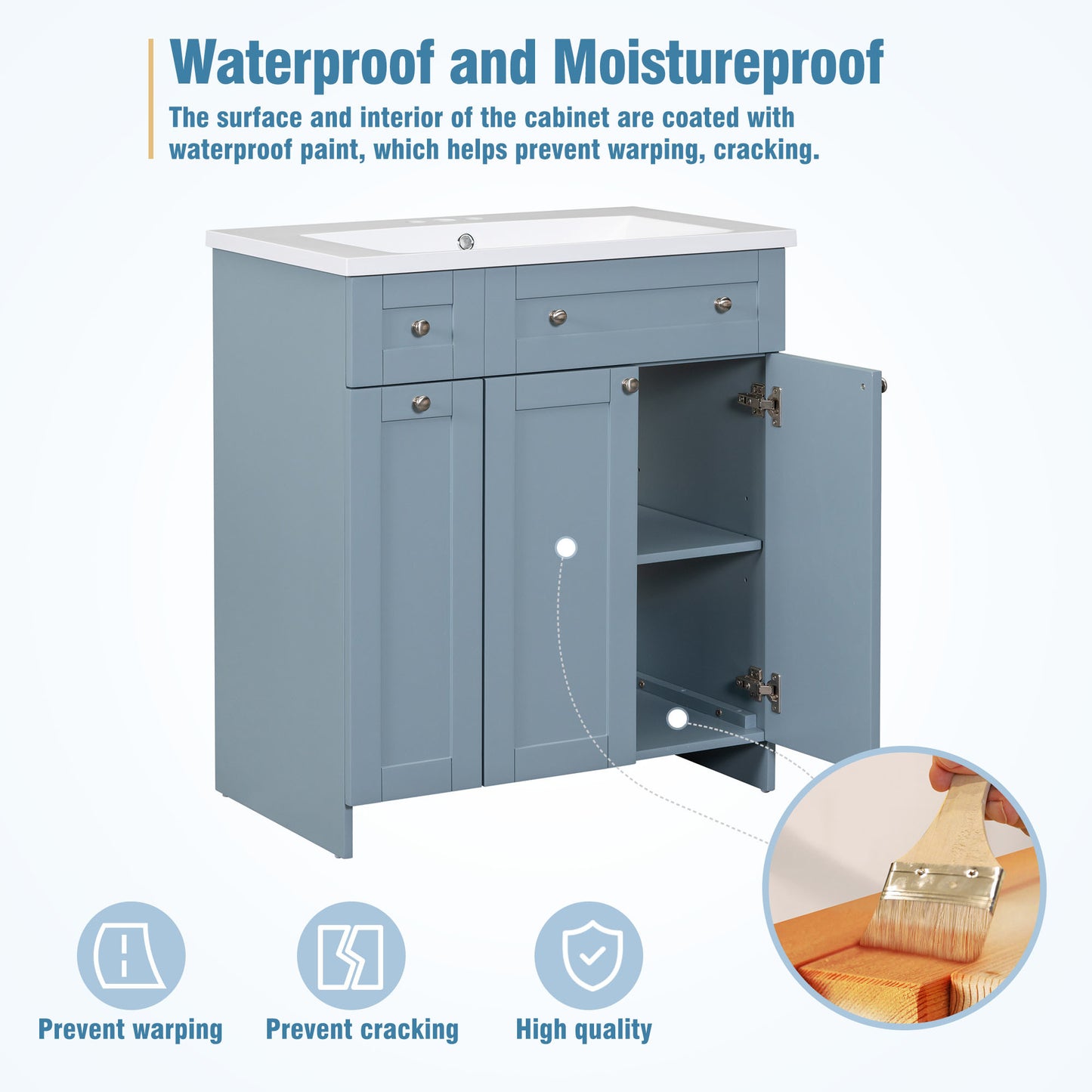 Modern 30-Inch Bathroom Vanity
