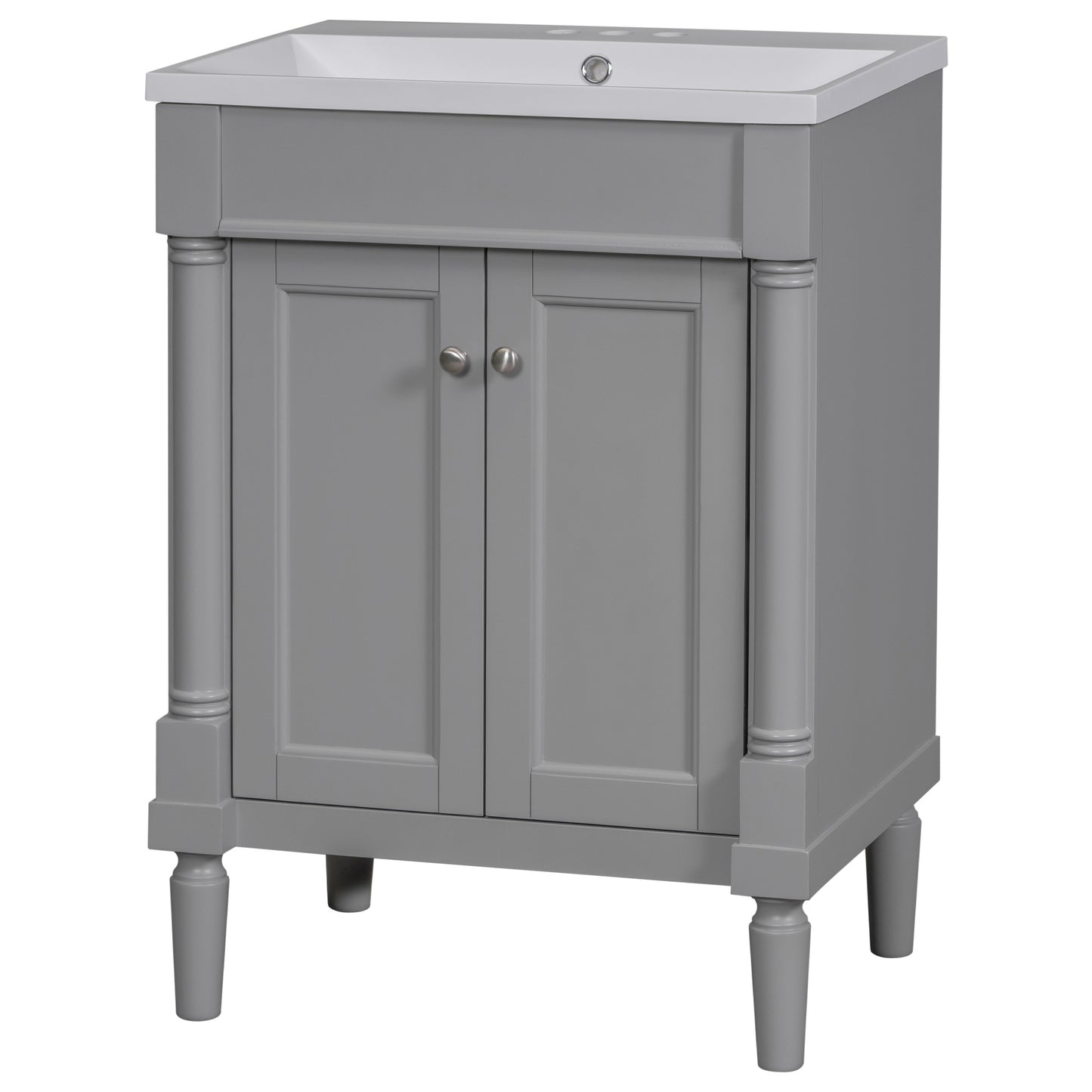24'' Bathroom Vanity with Top Single Sink
