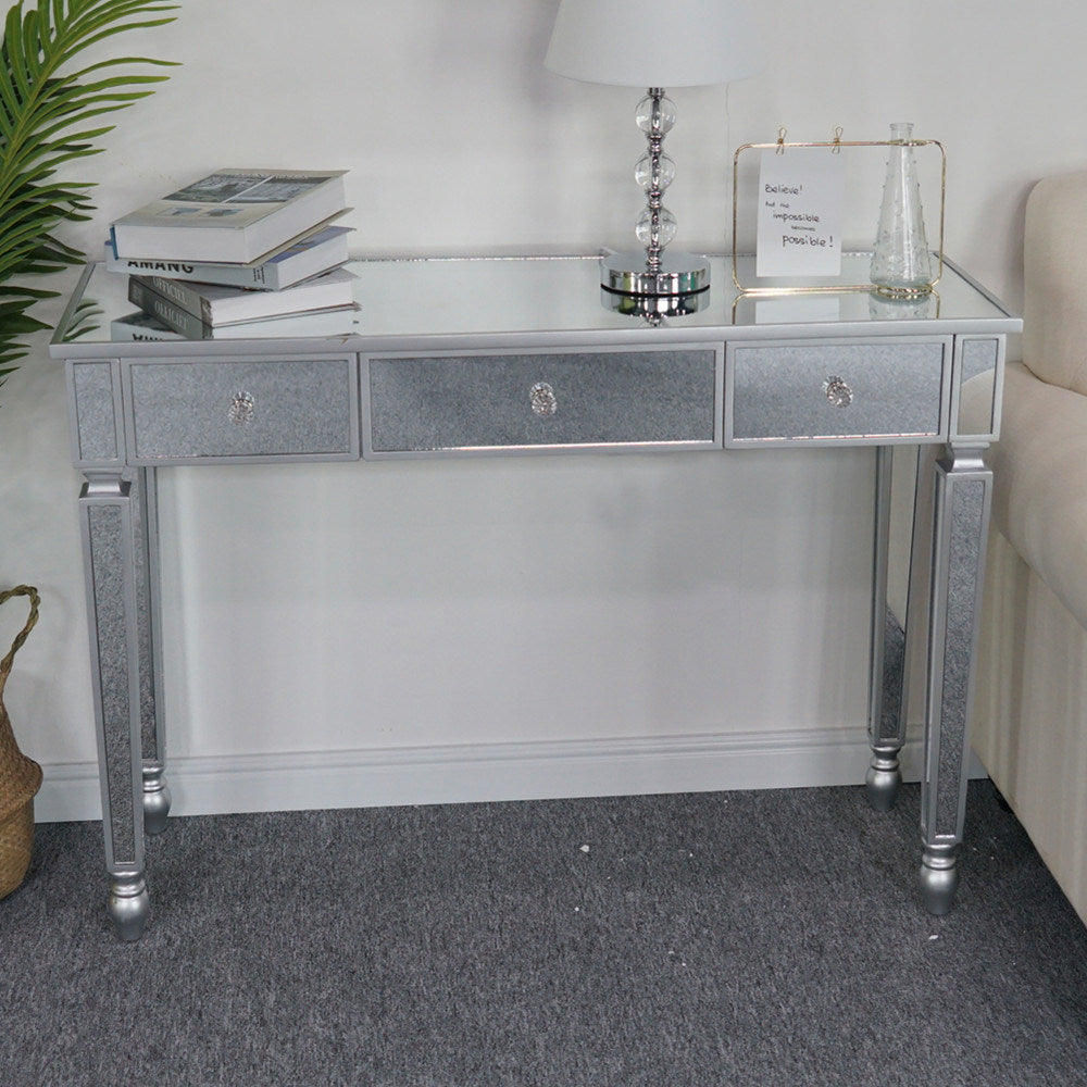 FCH Three Drawers Mirror Table Dressing Table Console Table