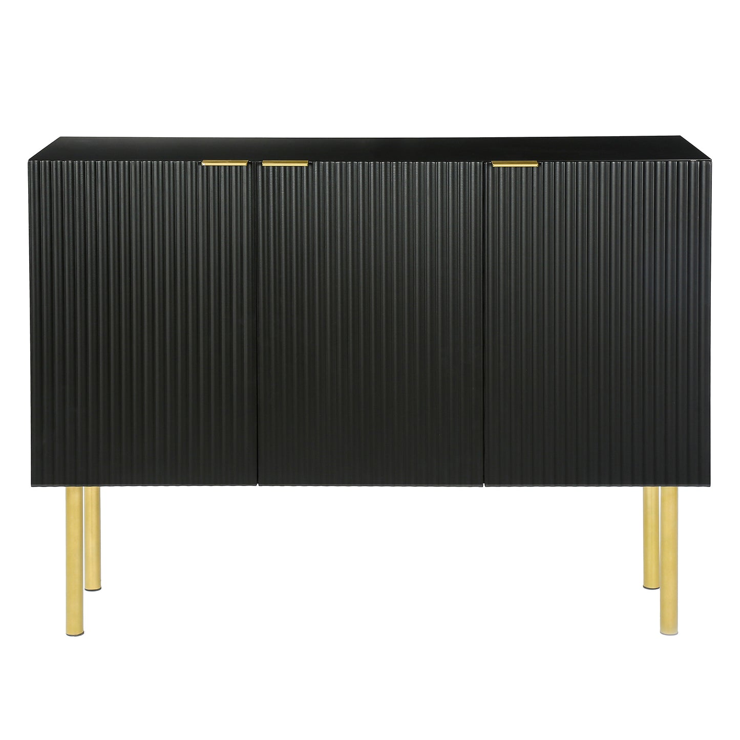 Board Cabinet with Gold Metal Legs