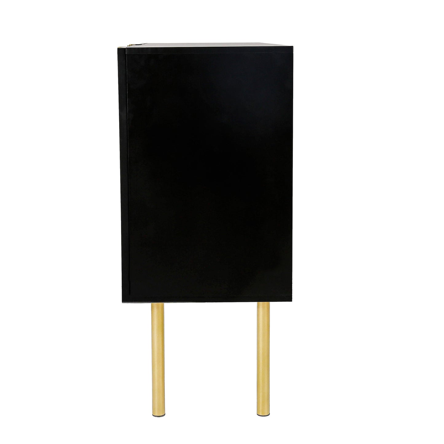 Board Cabinet with Gold Metal Legs