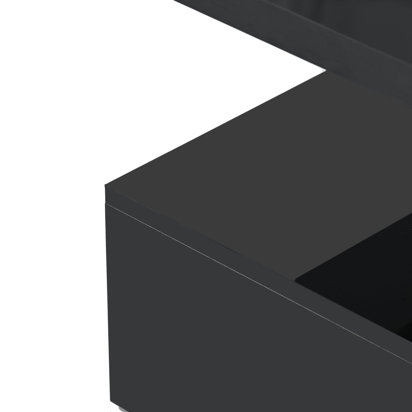 Modern Glossy Coffee Table with Drawer