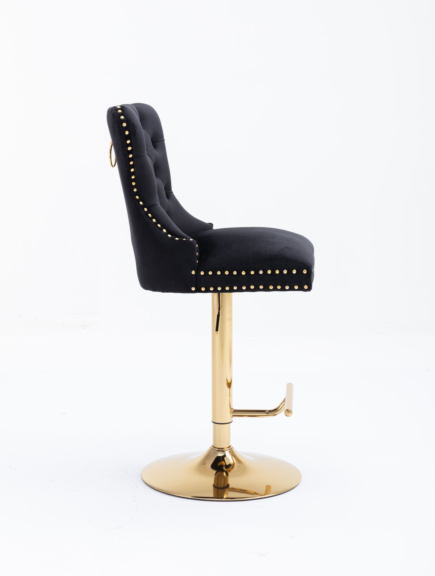 Swivel Bar Stools Chair Set of 2, Black