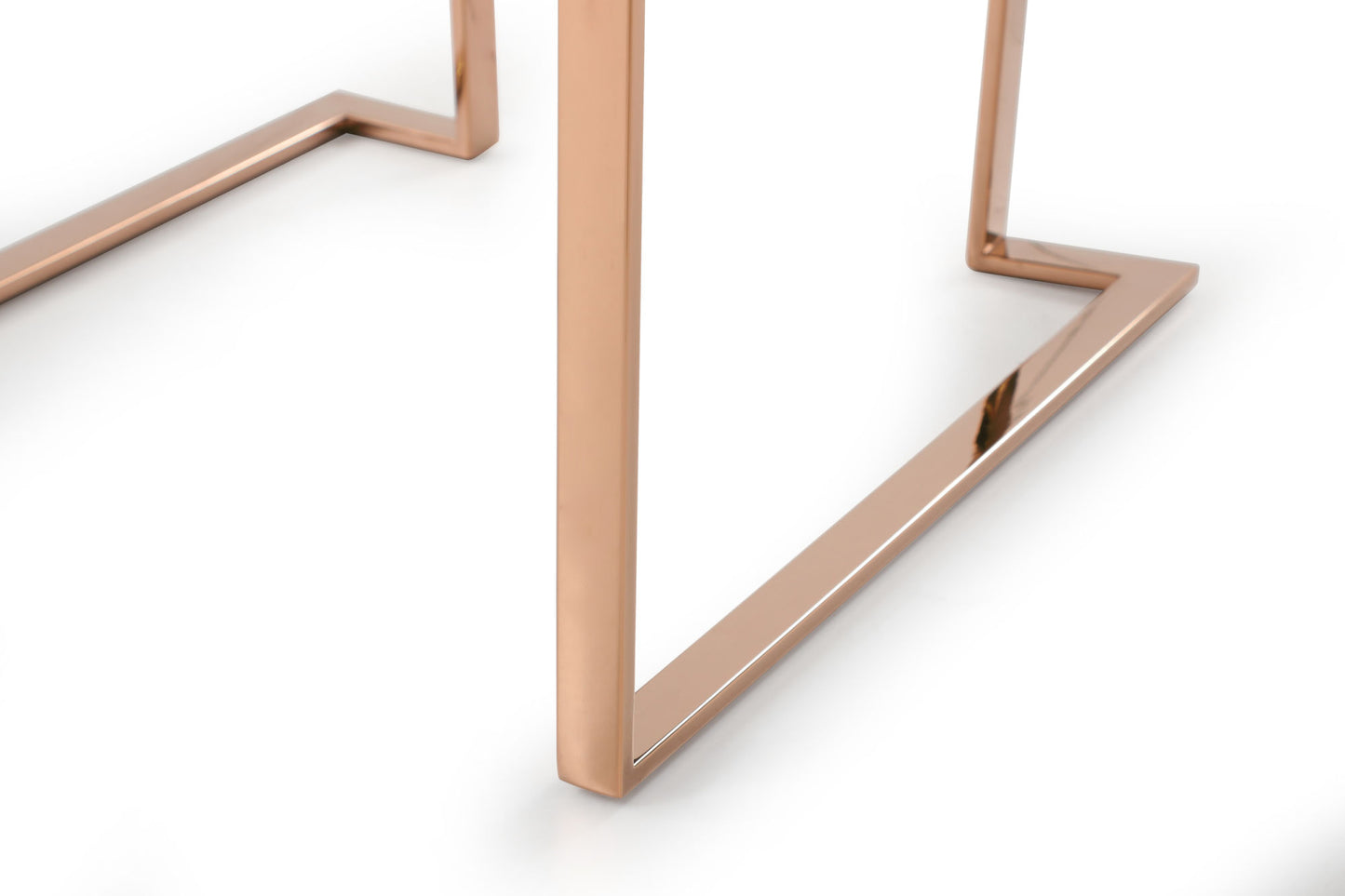 Modrest Trea Modern Black Velvet & Rosegold Dining Chair