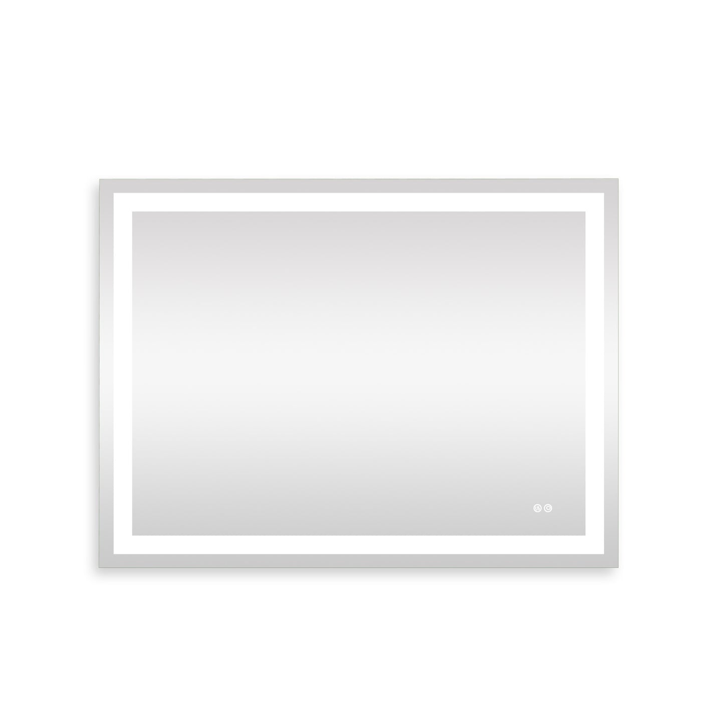 Frameless Rectangular LED Light Bathroom Vanity Mirror