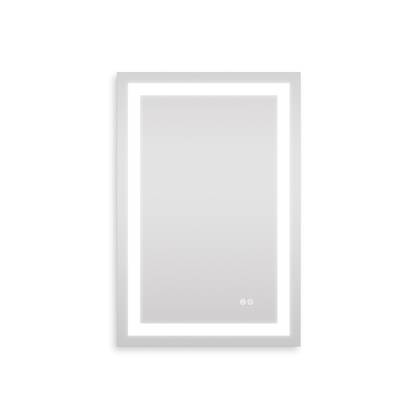 Frameless Rectangular LED Light Bathroom Vanity Mirror