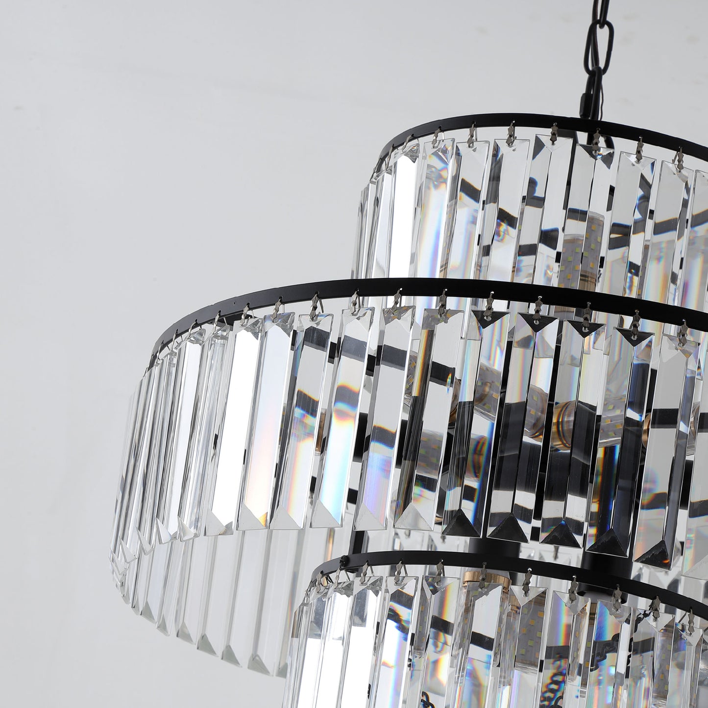 Luxury Crystal Chandelier -Black