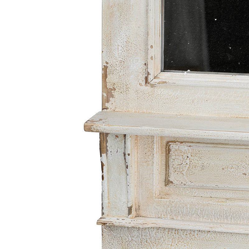 20" x 76" Classic Vintage Antique White Wall Mirror- French Country