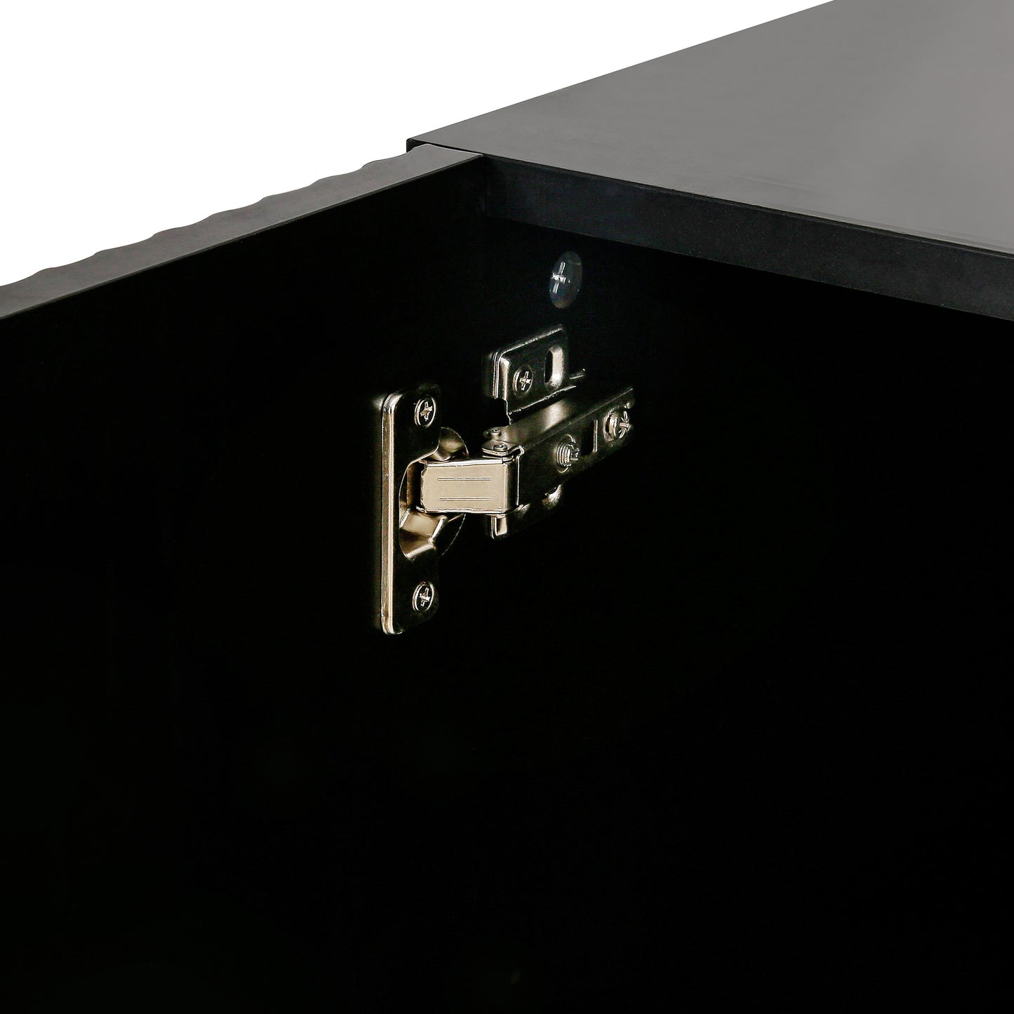 Board Cabinet with Gold Metal Legs
