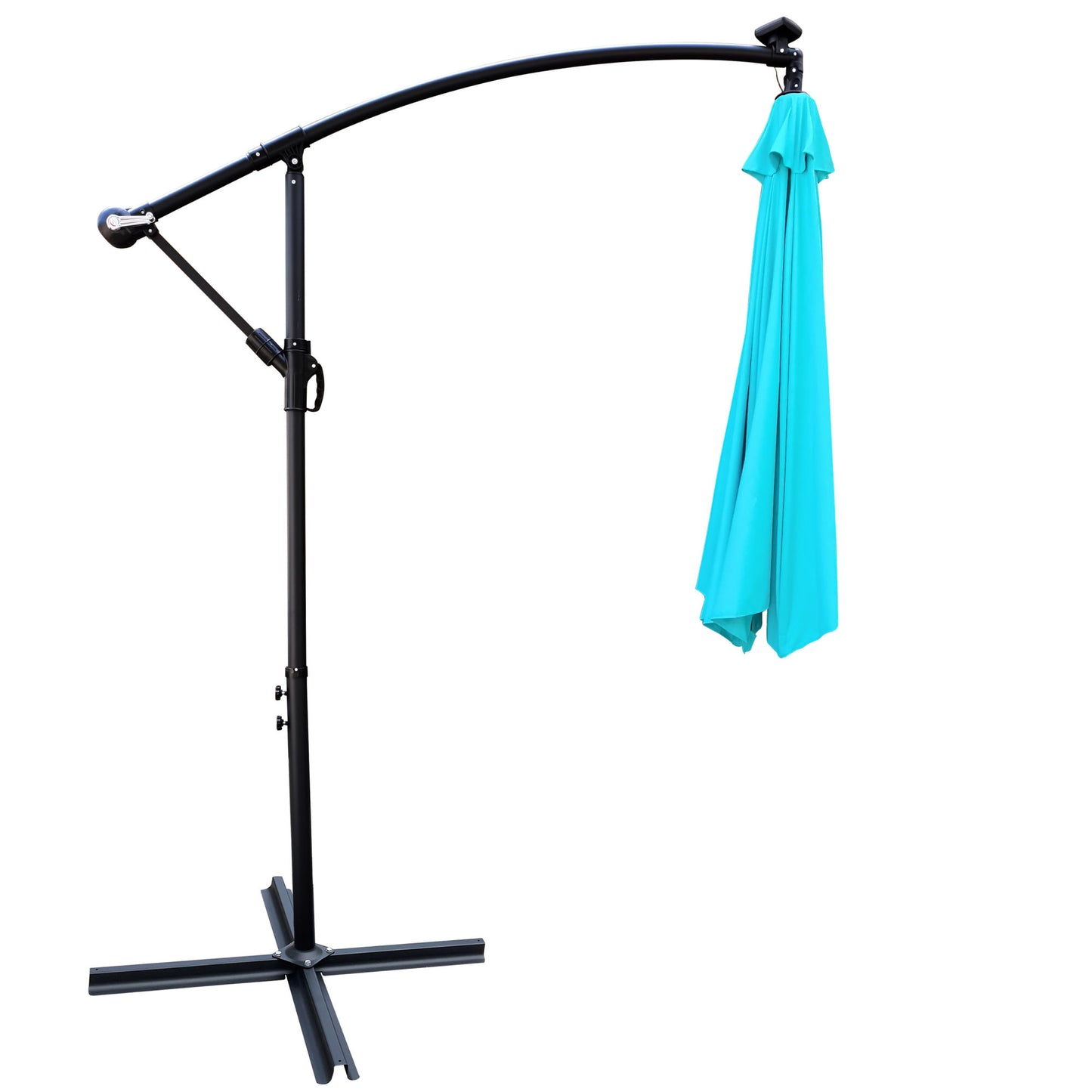 10 ft Outdoor Patio Umbrella with Solar Powered LED Light