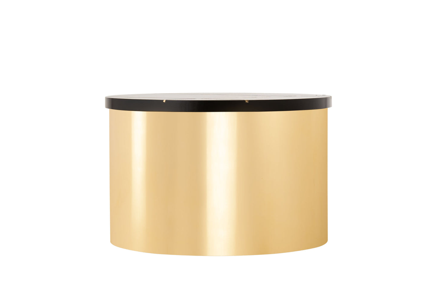 Modern Style 3PC Coffee Table Set - Gold