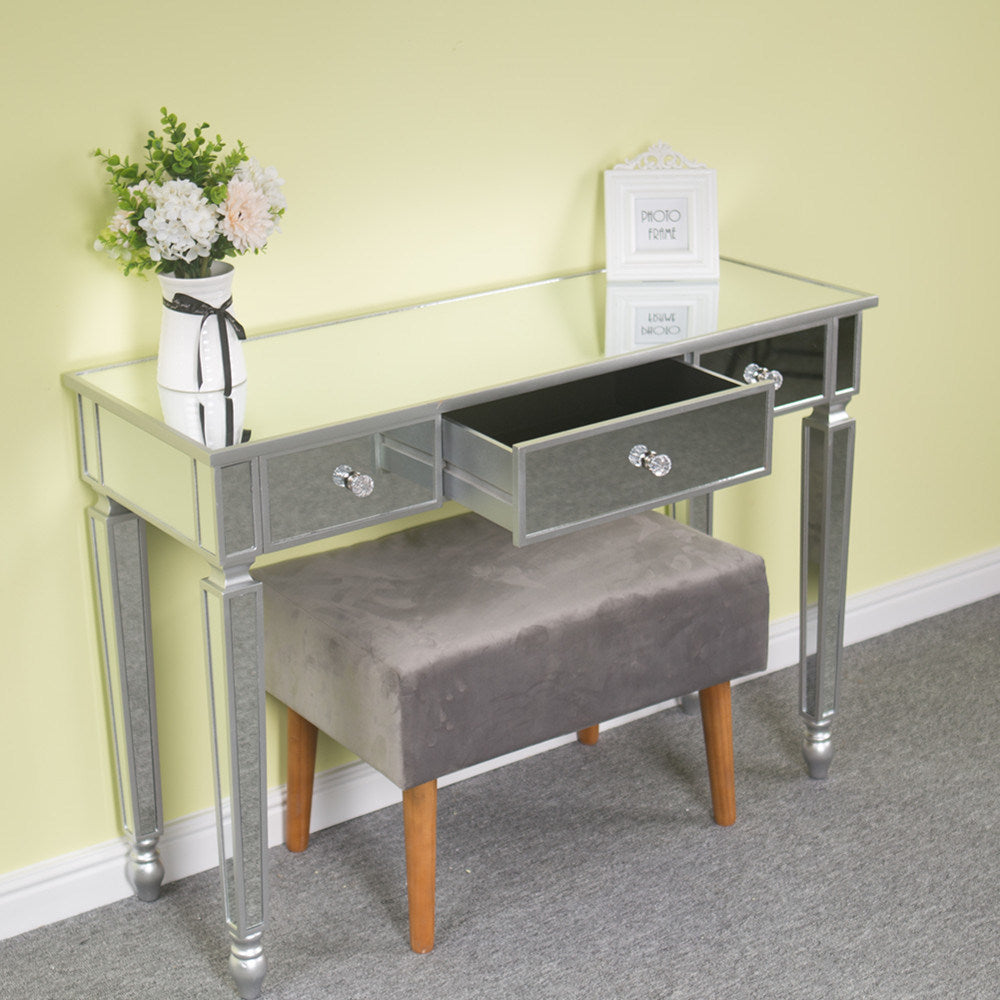 FCH Three Drawers Mirror Table Dressing Table Console Table