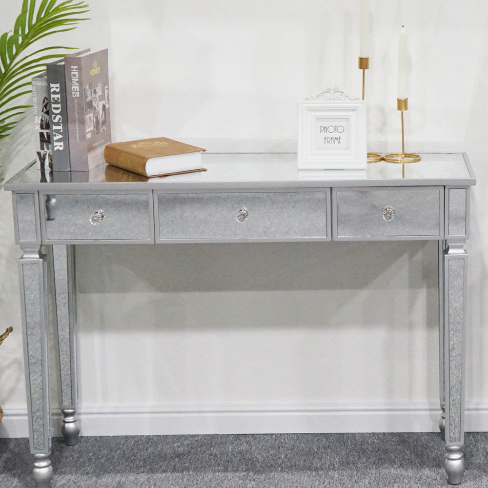 FCH Three Drawers Mirror Table Dressing Table Console Table