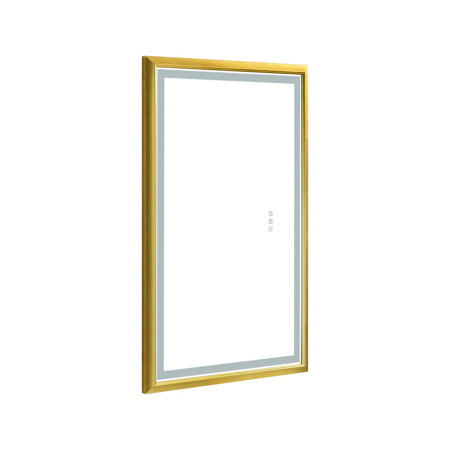 42 in. W x24 in. H Oversized Rectangular Black Framed LED Mirror Anti-Fog Dimmable Wall Mount Bathroom Vanity Mirror