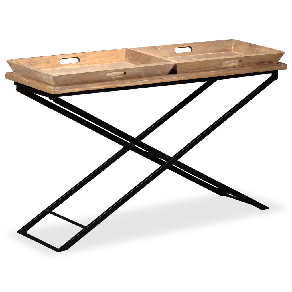 Console Table Solid Mango Wood 51.2"x15.7"x31.5"