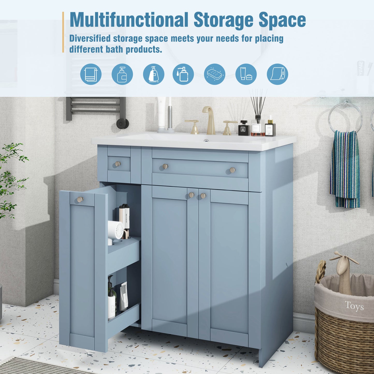 Modern 30-Inch Bathroom Vanity