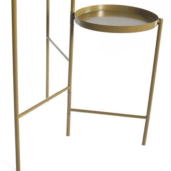 Tri-Level Metal Plant Stand Gold