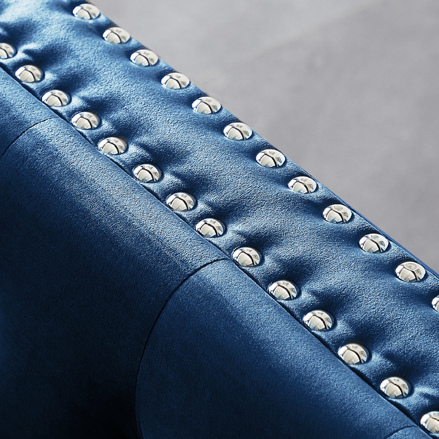 Sapphire Elegance Velvet Sofa Set- Blue