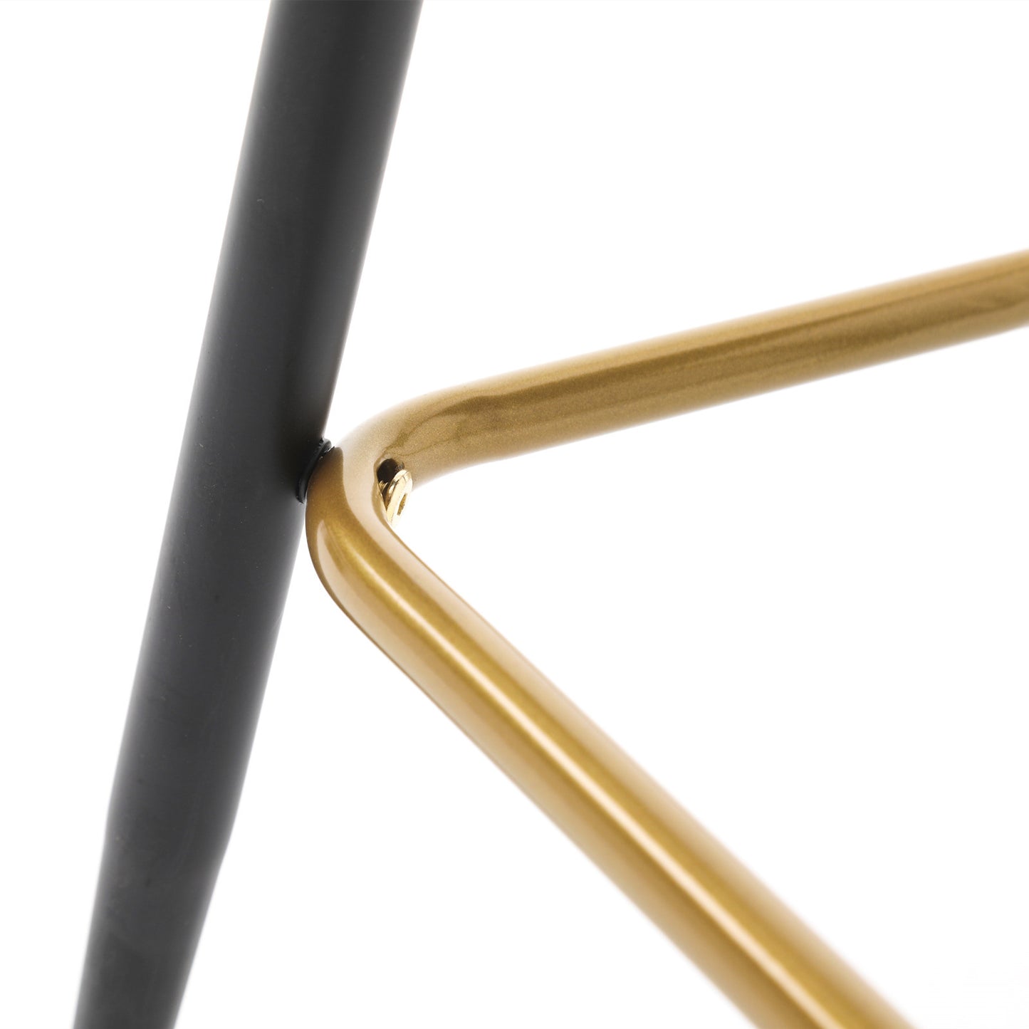 Collection Modern | Contemporary Velvet Upholstered  28\\\" Bar Stool & Counter Stools with Nailheads and Gold Tipped Black Metal Legs,Set of 2