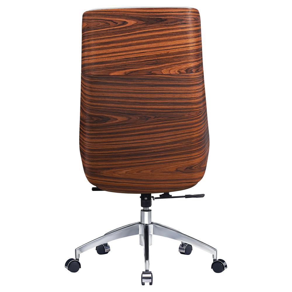 Ergonomic Office Chair Swivel Armless Seat Chair High Back Genuine Leather