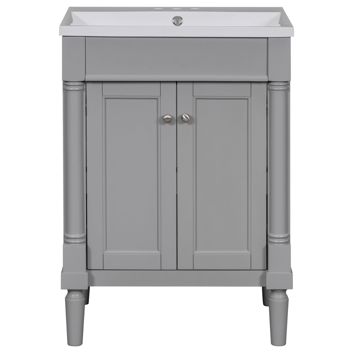24'' Bathroom Vanity with Top Single Sink