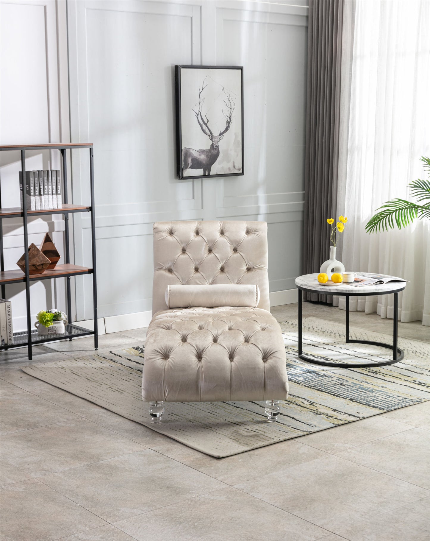 COOMORE Leisure concubine sofa with acrylic feet