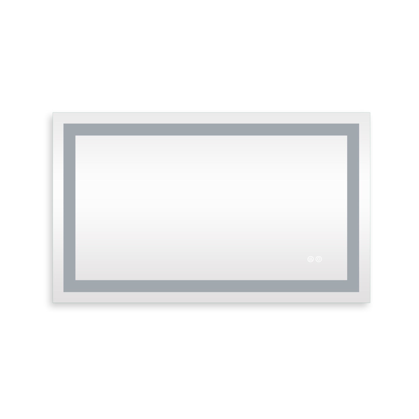Frameless Rectangular LED Light Bathroom Vanity Mirror