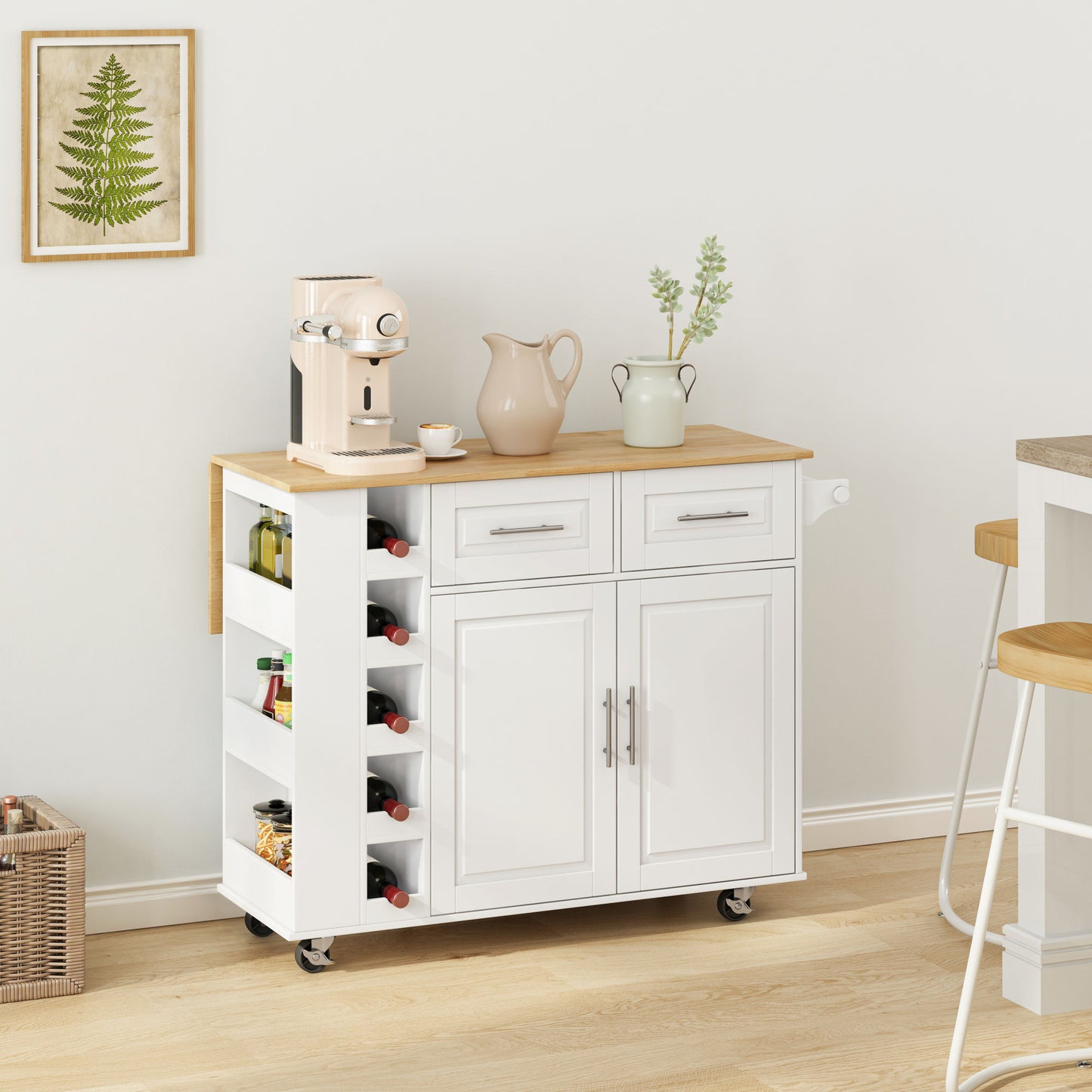 Multi-Functional Kitchen Island Cart
