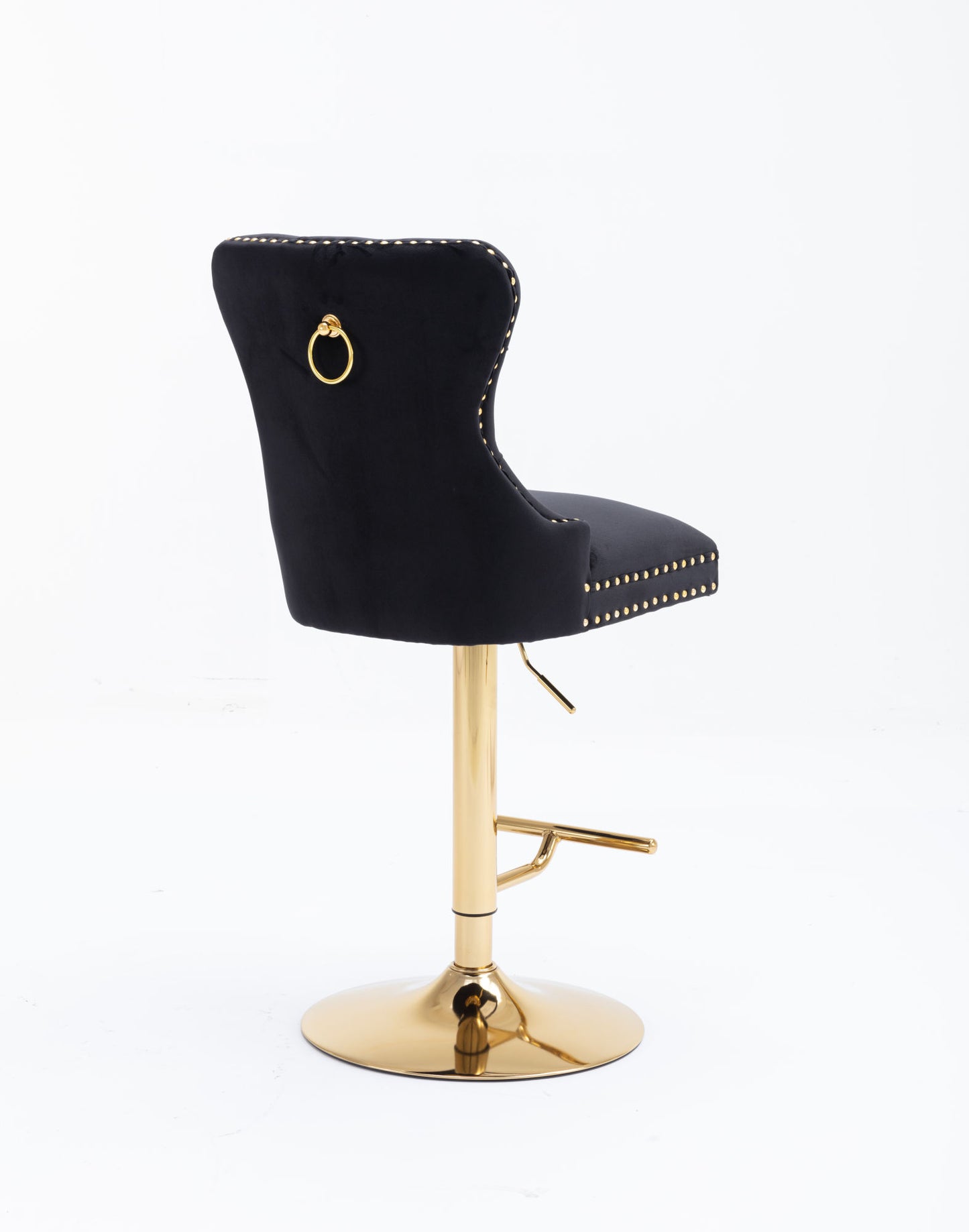 Swivel Bar Stools Chair Set of 2, Black