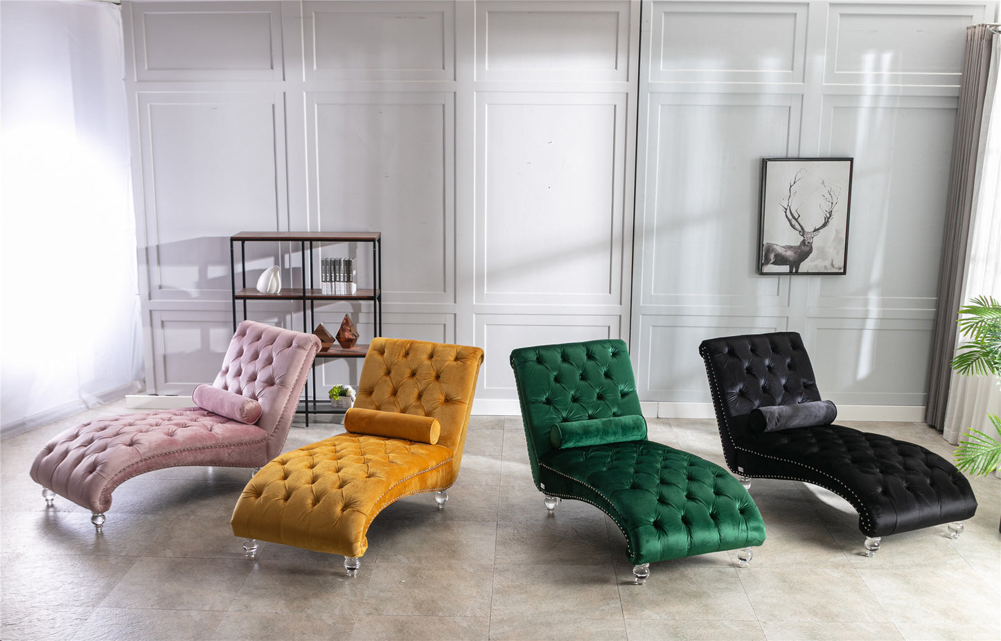 COOMORE Leisure concubine sofa with acrylic feet