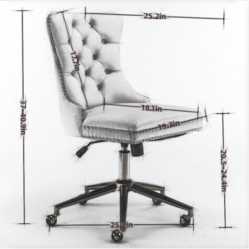 Home Office Chair, Swivel- (Gray)