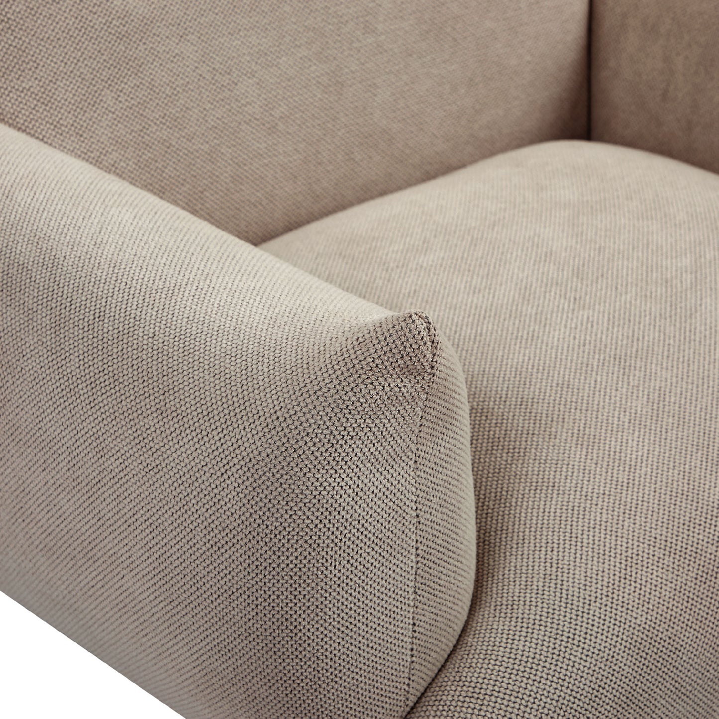 Oversized Living Room Accent Armchair Upholstered-Single Sofa Chair, Mid-Century Modern Comfy Fabric Armchair with Metal Leg