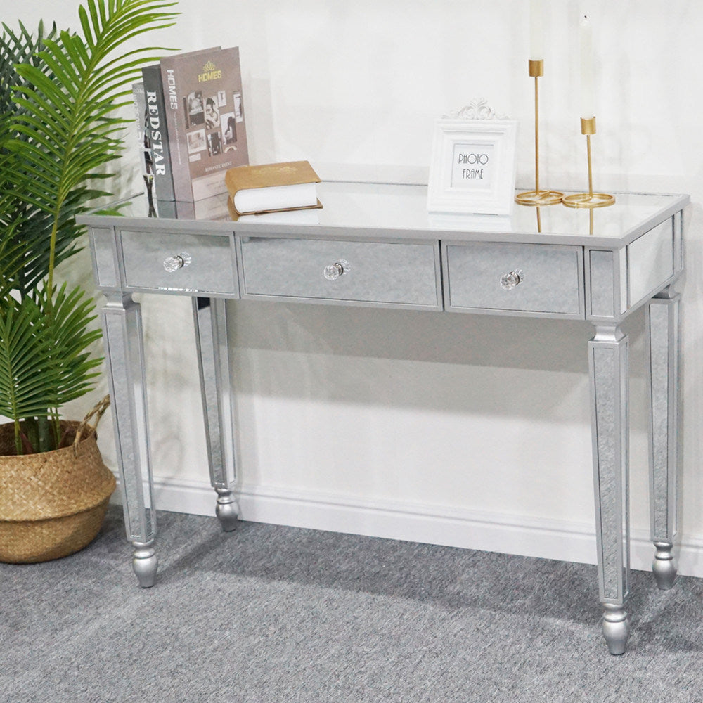 FCH Three Drawers Mirror Table Dressing Table Console Table