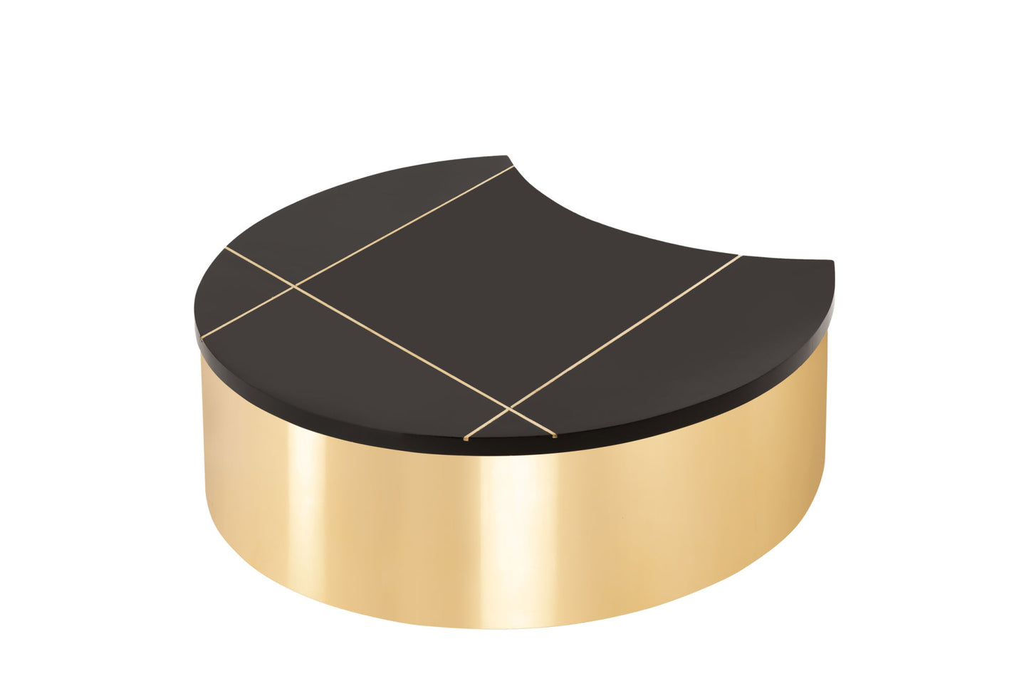Modern Style 3PC Coffee Table Set - Gold