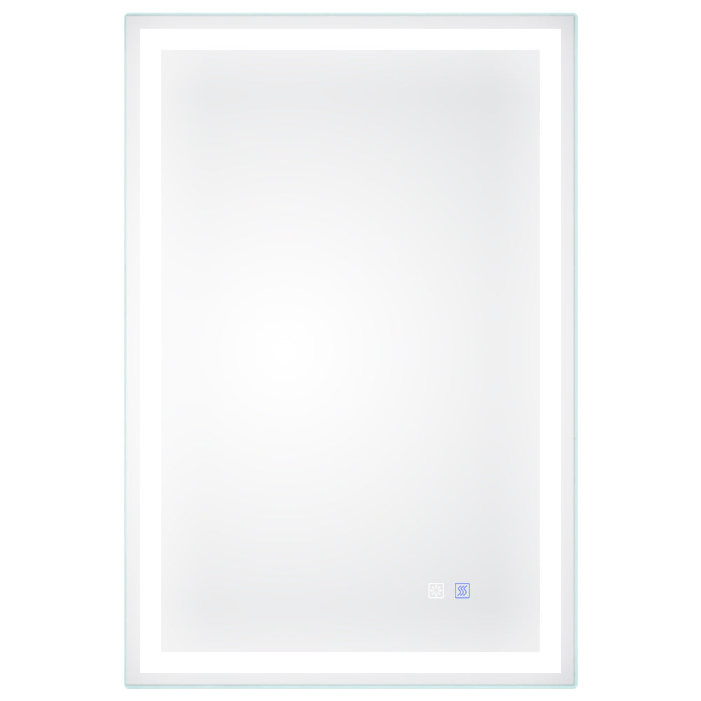 LED Bathroom Vanity Mirror with Light,24*36 inch, Anti Fog, Dimmable,Color Temper 5000K,Backlit + Front Lit,Both Vertical and Horizontal Wall Mounted Vanity Mirror(24x36)