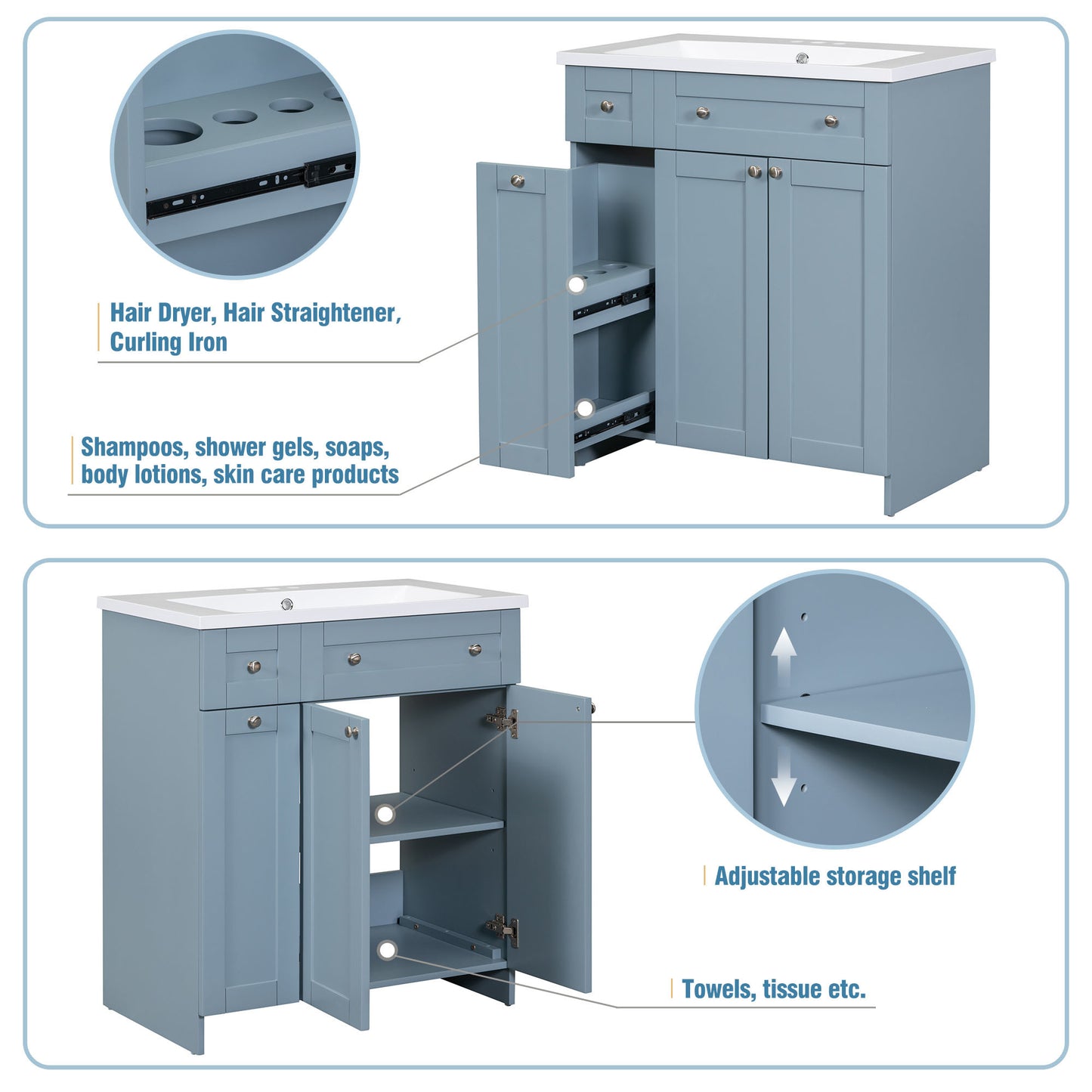 Modern 30-Inch Bathroom Vanity