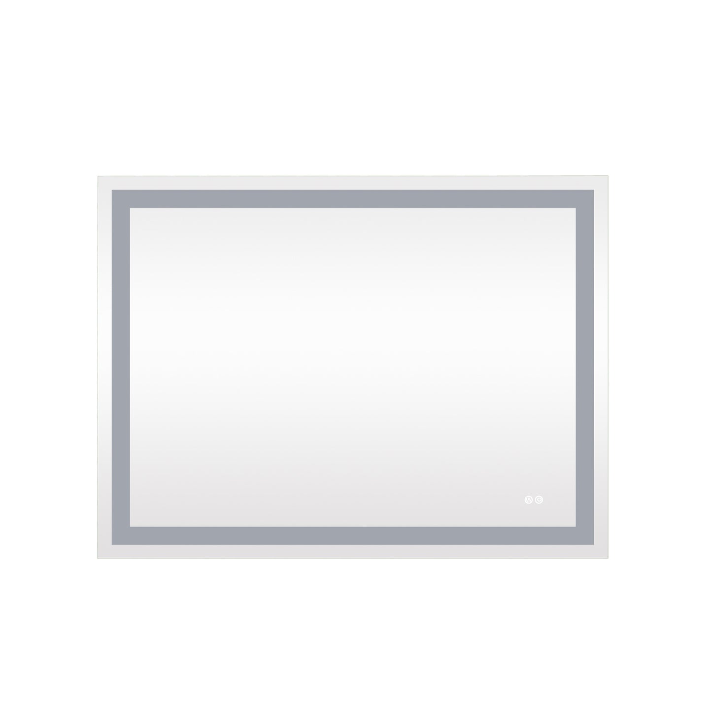 Frameless Rectangular LED Light Bathroom Vanity Mirror