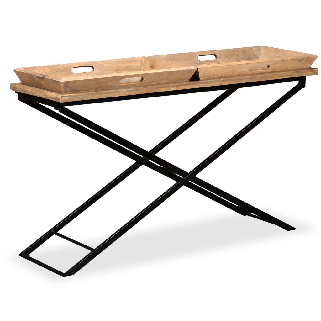 Console Table Solid Mango Wood 51.2"x15.7"x31.5"