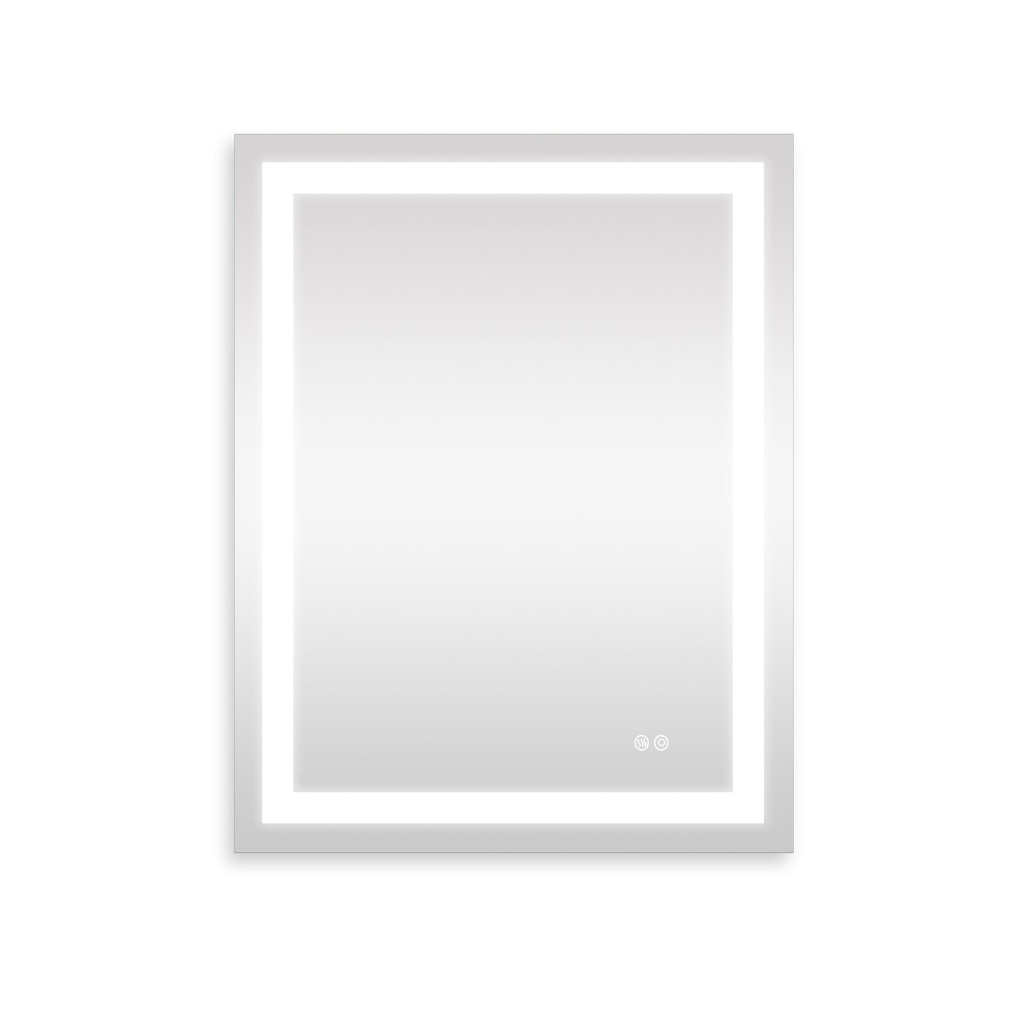 Frameless Rectangular LED Light Bathroom Vanity Mirror