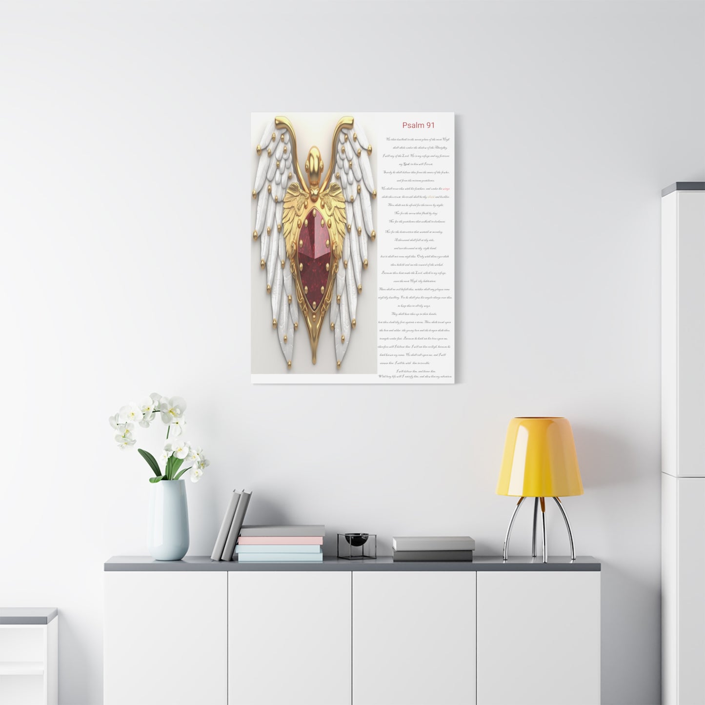 Psalm 91 wall art Canvas